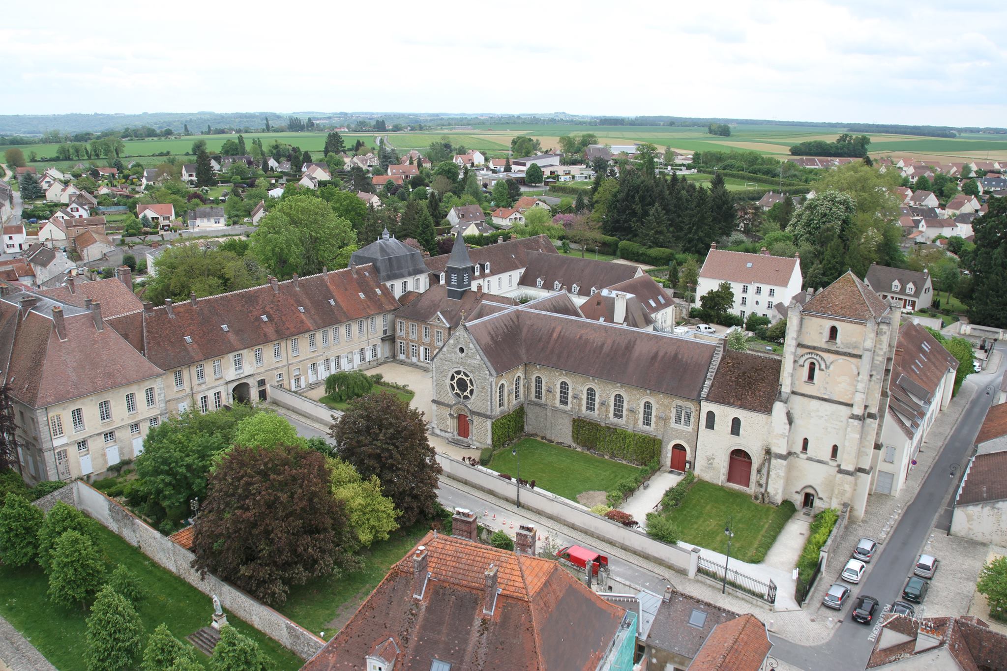 abbaye vue du ciel